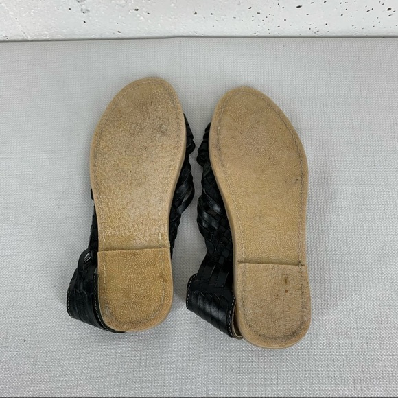 BAM Artesanos size 8 (Mexico 25) Handmade Black Leather Sandals - Picture 8 of 9